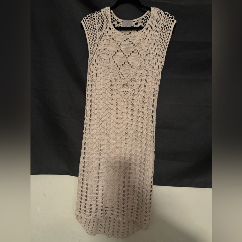 Tan knitted dress